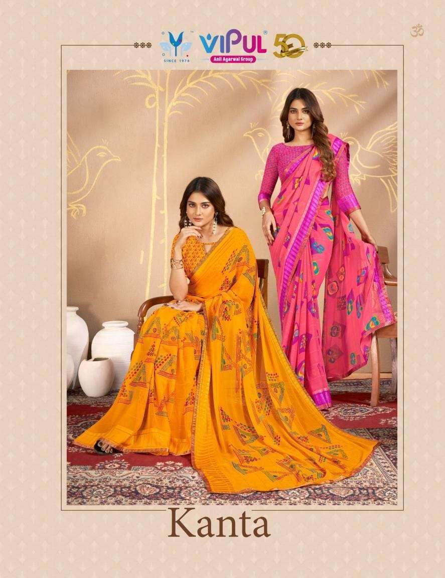 VIPUL FASHION KANTA FANCY SHIMMER SAREE COLLECTION WHOLESALE PRICE 