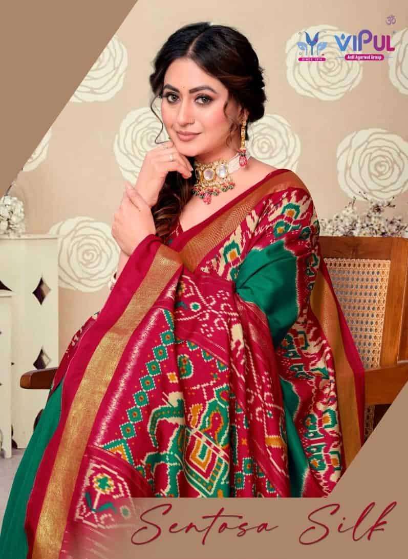 VIPUL FASHION SANTOSA SILK SAREE COLLECTION WHOLESALER 2025