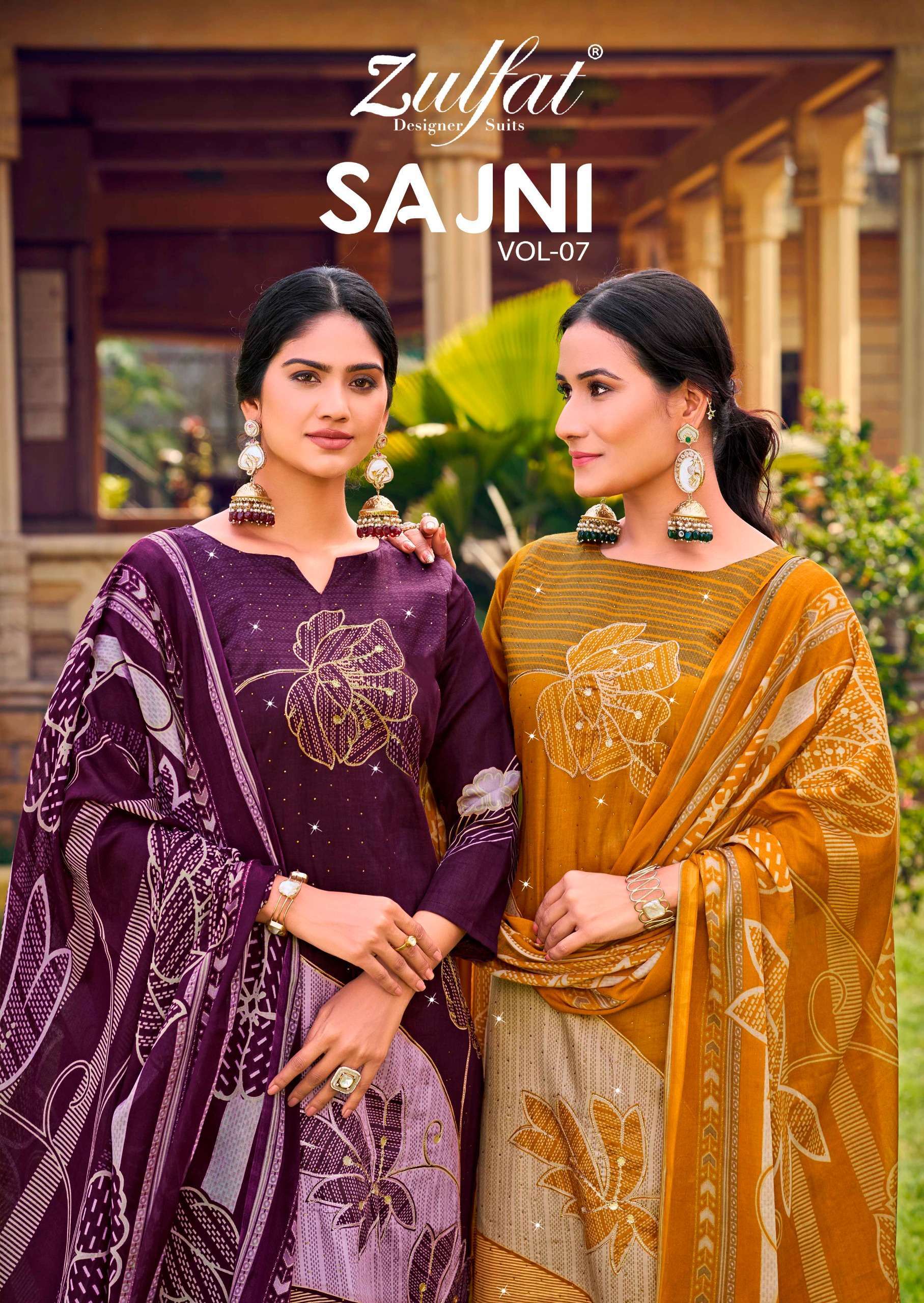 ZULFAT SAJNI VOL 7 JAM COTTON PRINT SUIT SUPPLIER 