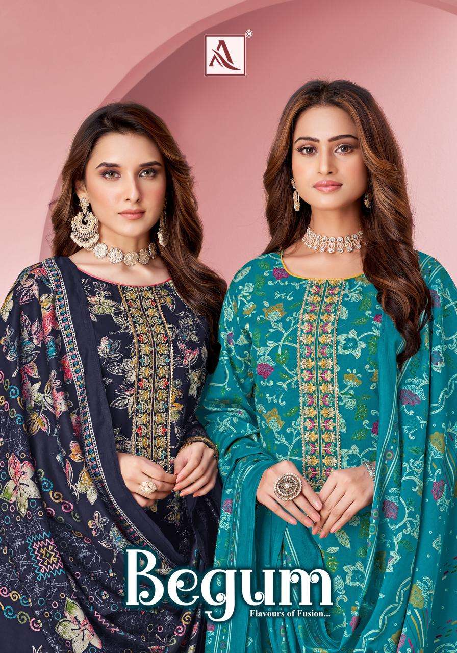 ALOK SUIT BEGUM PURE VISCOSE REYON LADIES SUIT WHOLESALER 2025