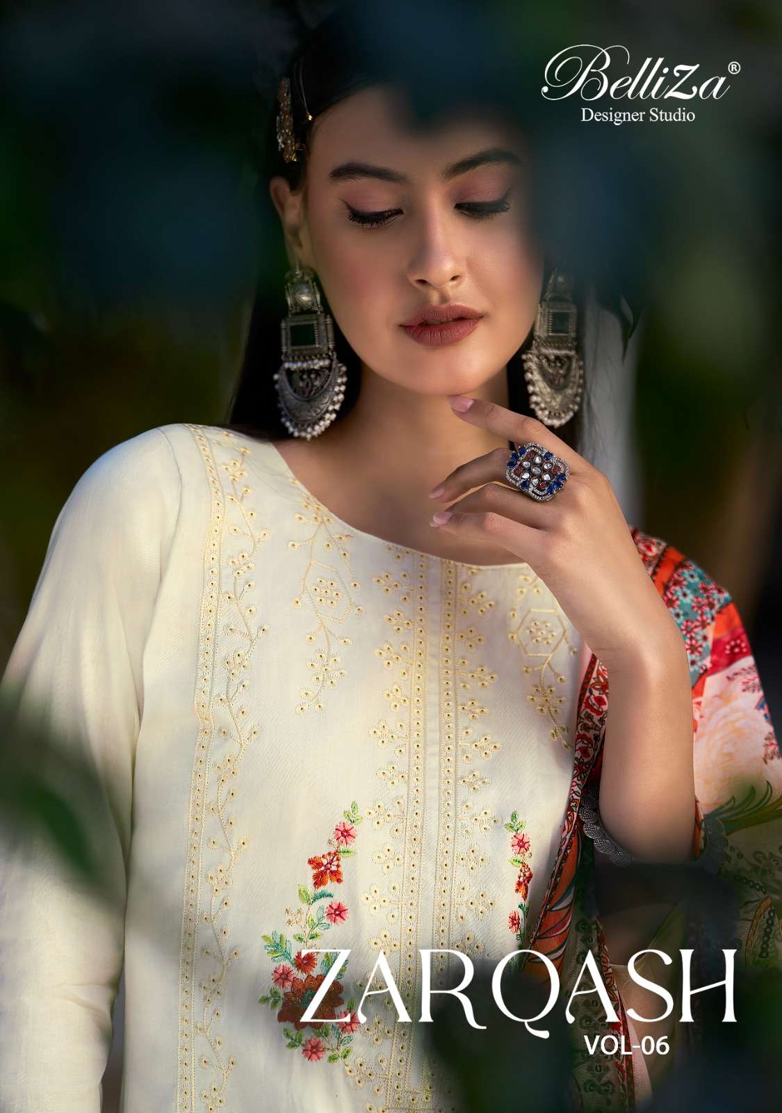 BELLIZA DESIGNER ZARQASH VOL 6 SALWER SUIT WHOLESALER 