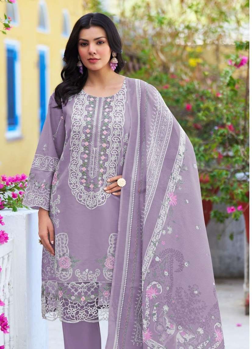 DEEPSY SUIT RUNGREZ LAWN 25 2252 SERIES PURE COTTON SUIT WHOLESALER 2025