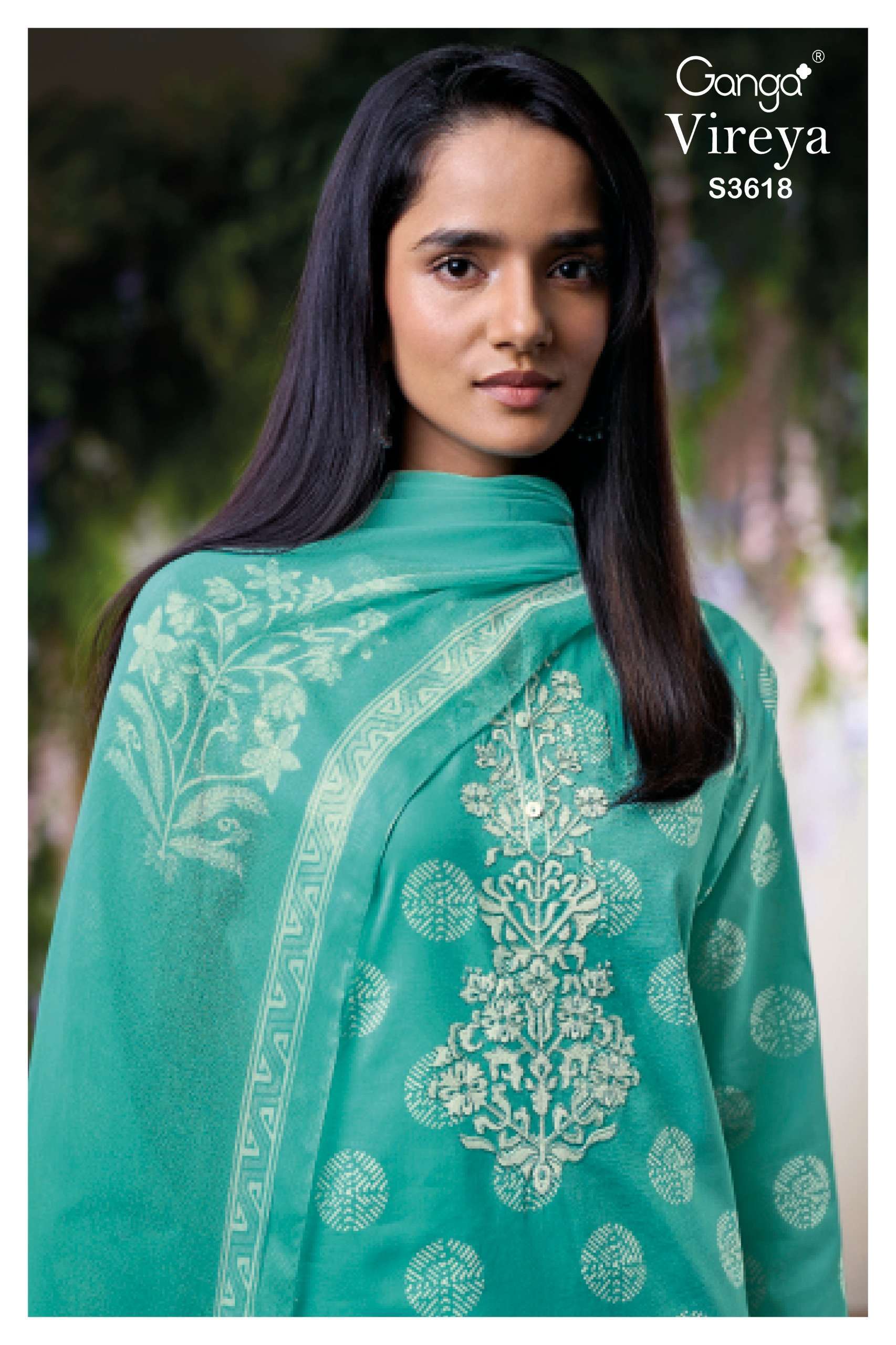 GANGA FASHION VERIYA 3618 COTTON DESIGN SUIT WHOLESALE PRICE 