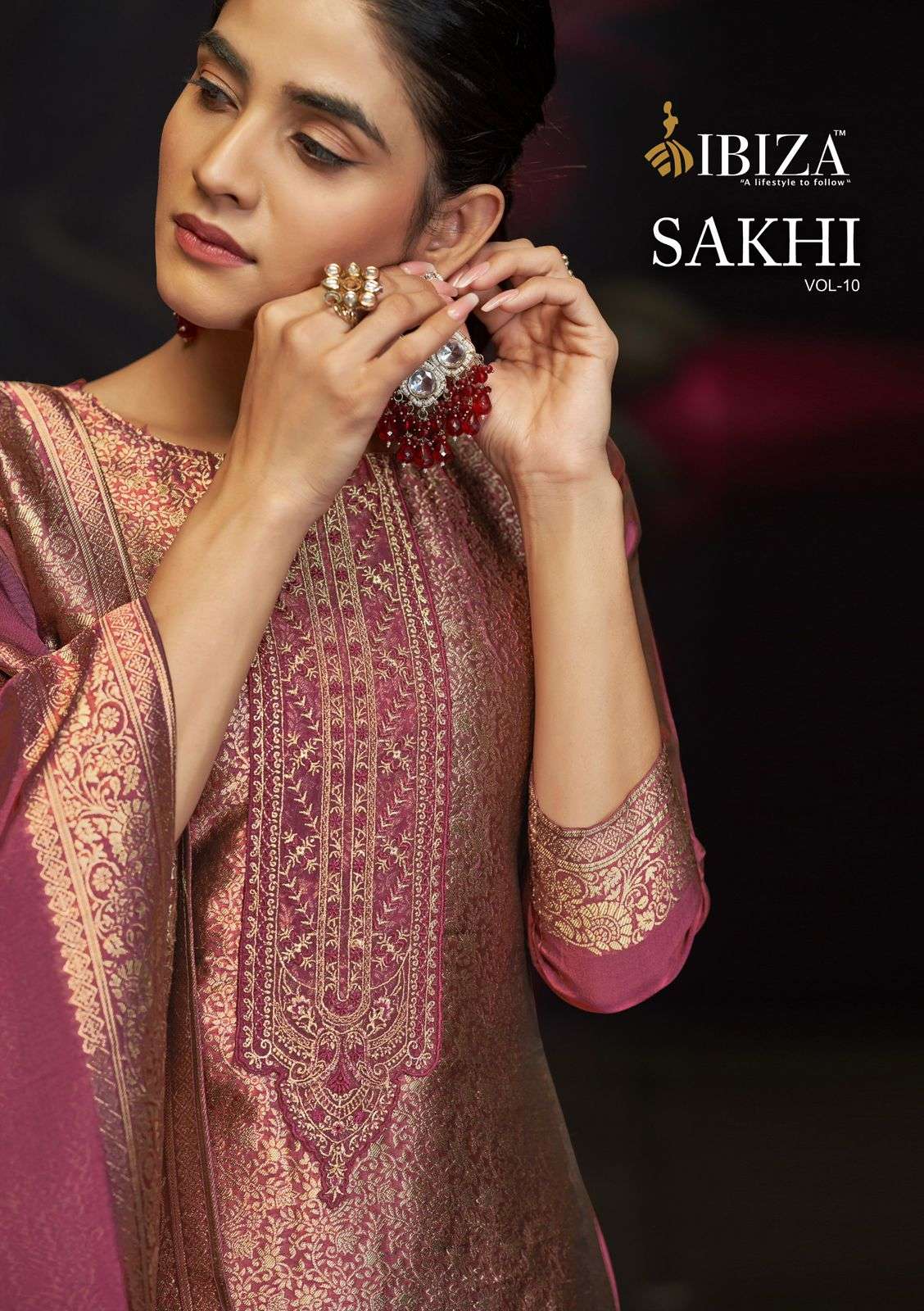 IBIZA SAKHI VOL 10 PURE BANGLORY SILK SUIT WHOLESALER 