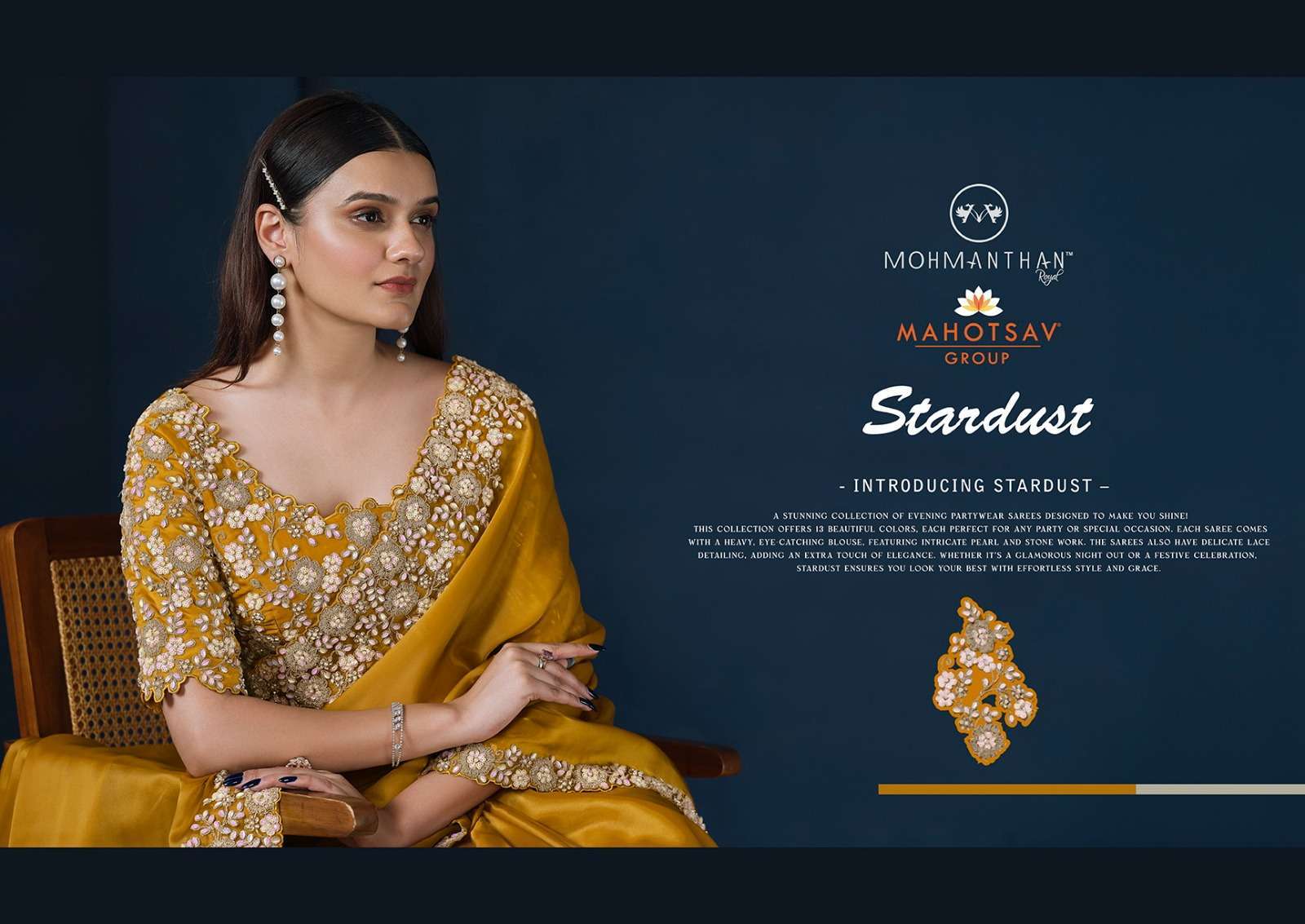 MAHOTSAV STARDUST 24507 TO 24522 PARTYWEAR STYLE DESIGNER SAREE 