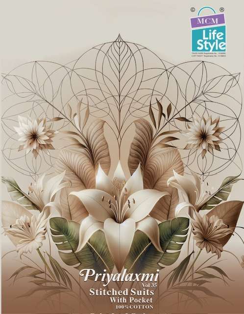 MCM PRIYALAXMI VOL 35 PURE COTTON PRINTED SUIT WHOLESALER 