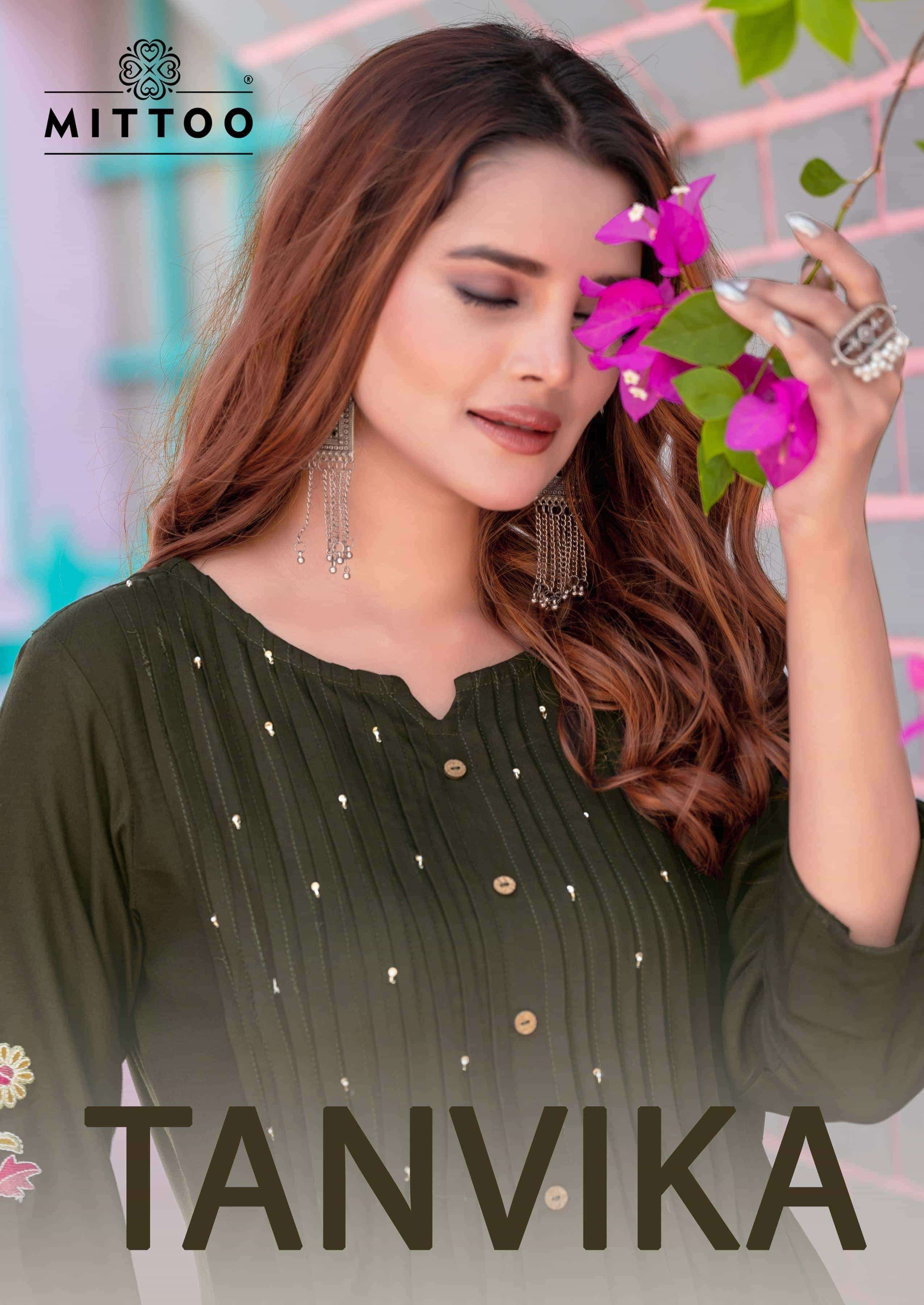 MITTOO TANVIKA READYMADE CASUAL WEAR TOP BOTTOM SET WHOLESALER 