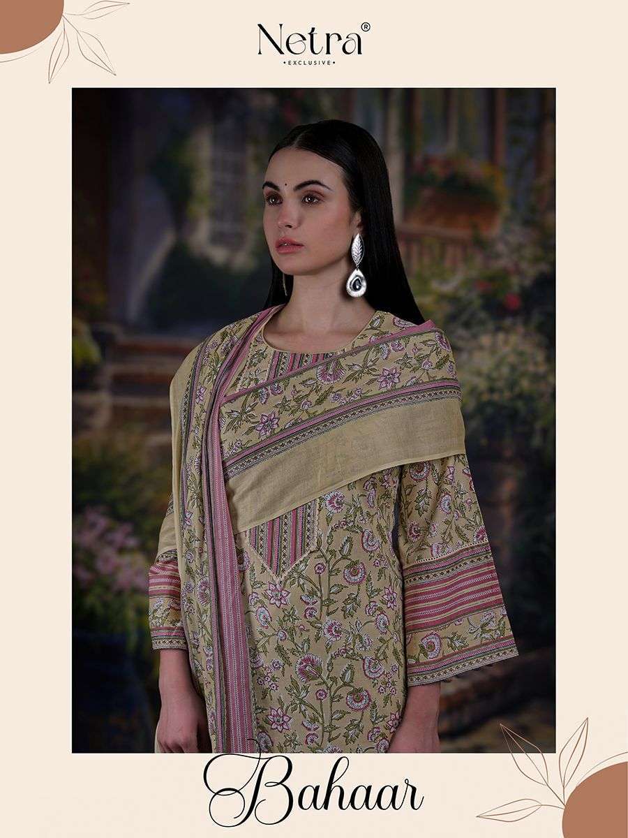 NETRA BAHAAR HAND BLOCK PRINT COTTON SUIT WHOLESALER 