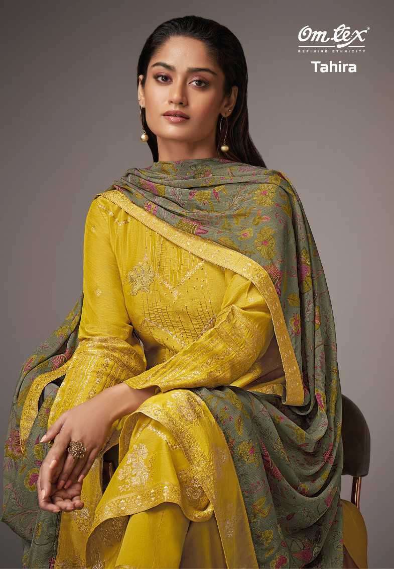 OMTEX SUIT TAHIRA DESIGNER JACQUARD SUIT EXPORTER 