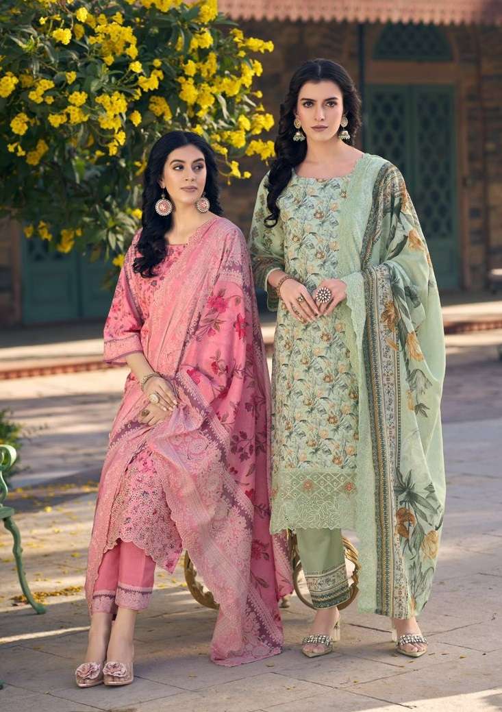 PAKIZA PRINTS FARAZ VOL 55 LAWN EMBROIDERY SUIT WHOLESALER 2025