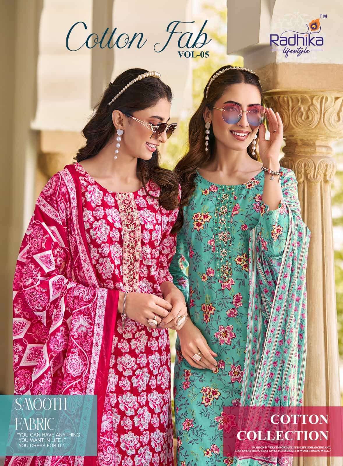 RADHIKA LIFESTYLE COTTON FAB VOL 5 READYMADE 3 PCS WHOLESALER 
