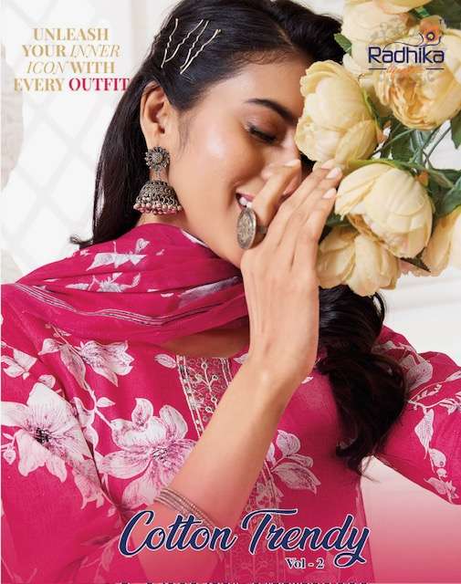 RADHIKA LIFESTYLE COTTON TRENDY VOL 2 PRINTED KURTI WHOLESALER 2025