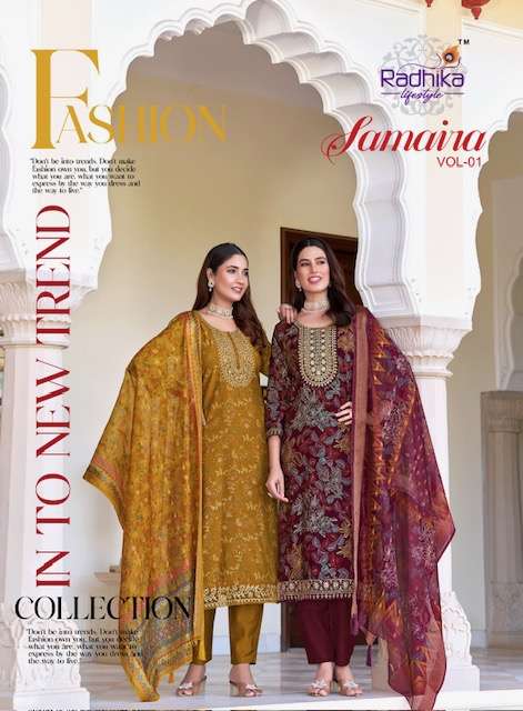 RADHIKA LIFESTYLE SAMAIRA VOL 1 PRINTED KURTI EXPORTER 