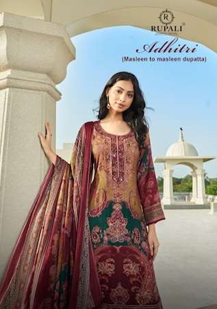 RUPALI FASHION ADHITRI VISCOSE MUSLIN LADIES SUIT WHOLESALER 