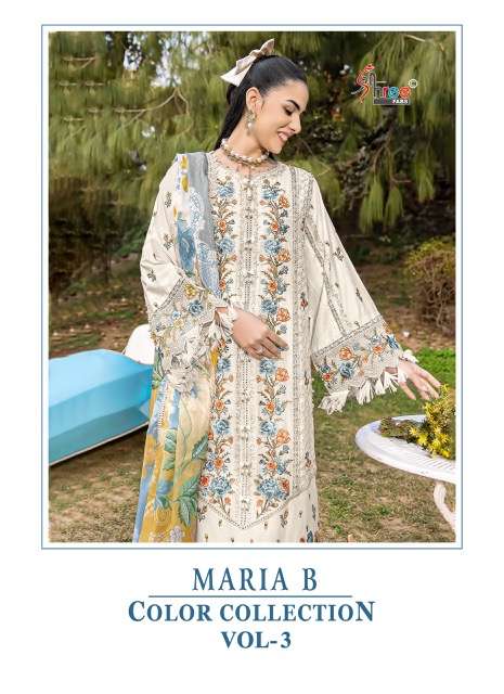 SHREE FAB MARIA B VOL 3 COLOUR COLLECTION WHOLESALER 