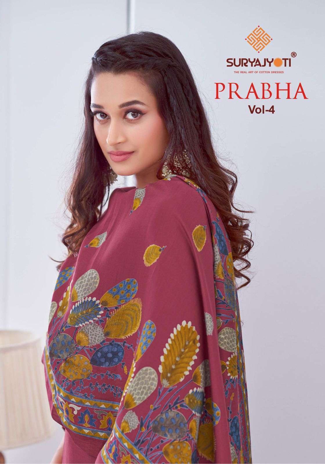 SURYAJYOTI PRABHA VOL 4 MODEL PRINT EMBROIDERY SUIT WHOLESALE PRICE DEALER 