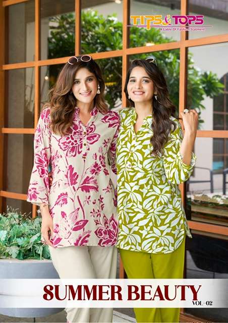TIPS AND TOPS SUMMER BEAUTY VOL 2  RAYON CORD SET EXPORTER 2025