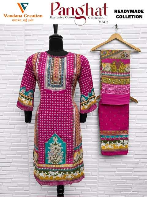 VANDANA CREATION PANGHAT VOL 2 COTTON SUIT WHOLESALER 