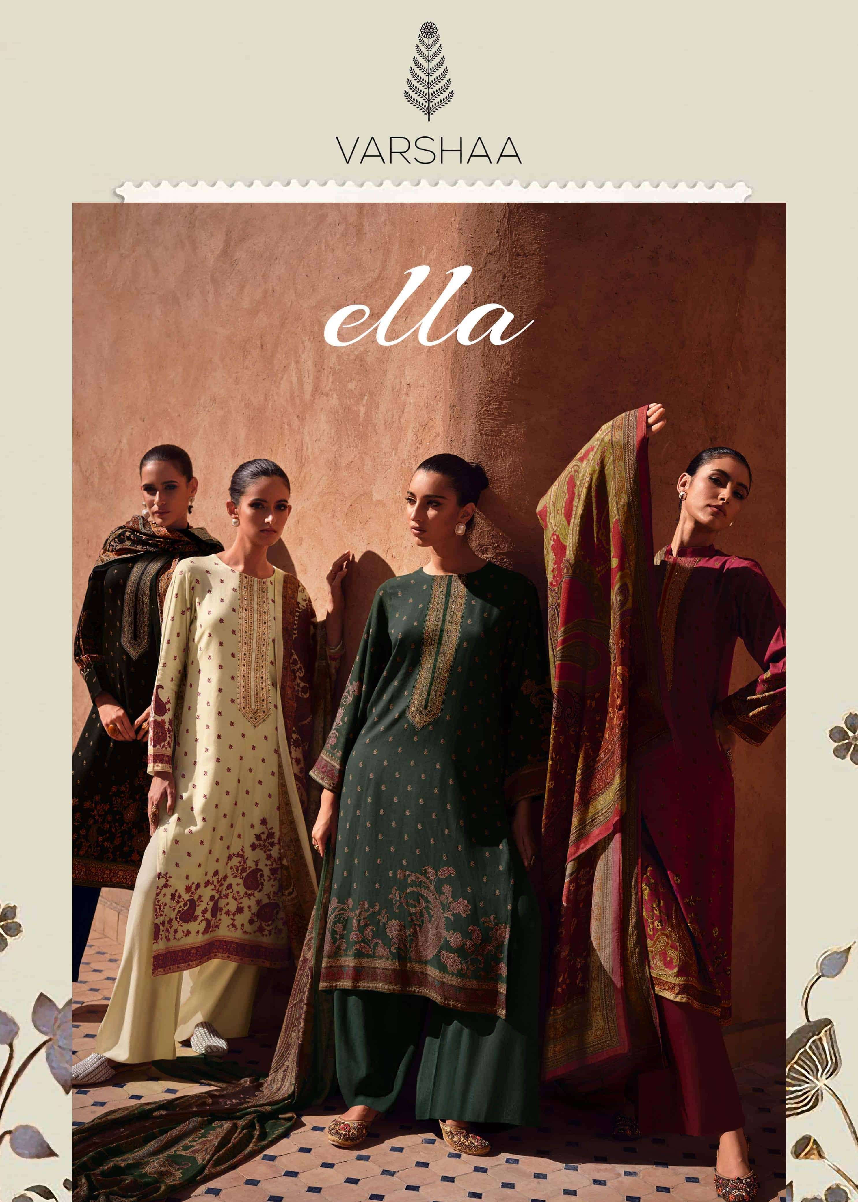 VARSHA ELLA FANCY PRINTED MUSLIN SUIT WHOLESALER IN SURAT