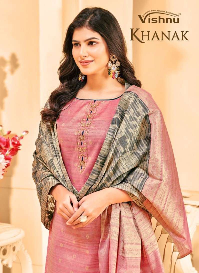 VISHNU KHANAK DESIGNER BANARASI SUIT LATEST CATALOG WHOLESALER 