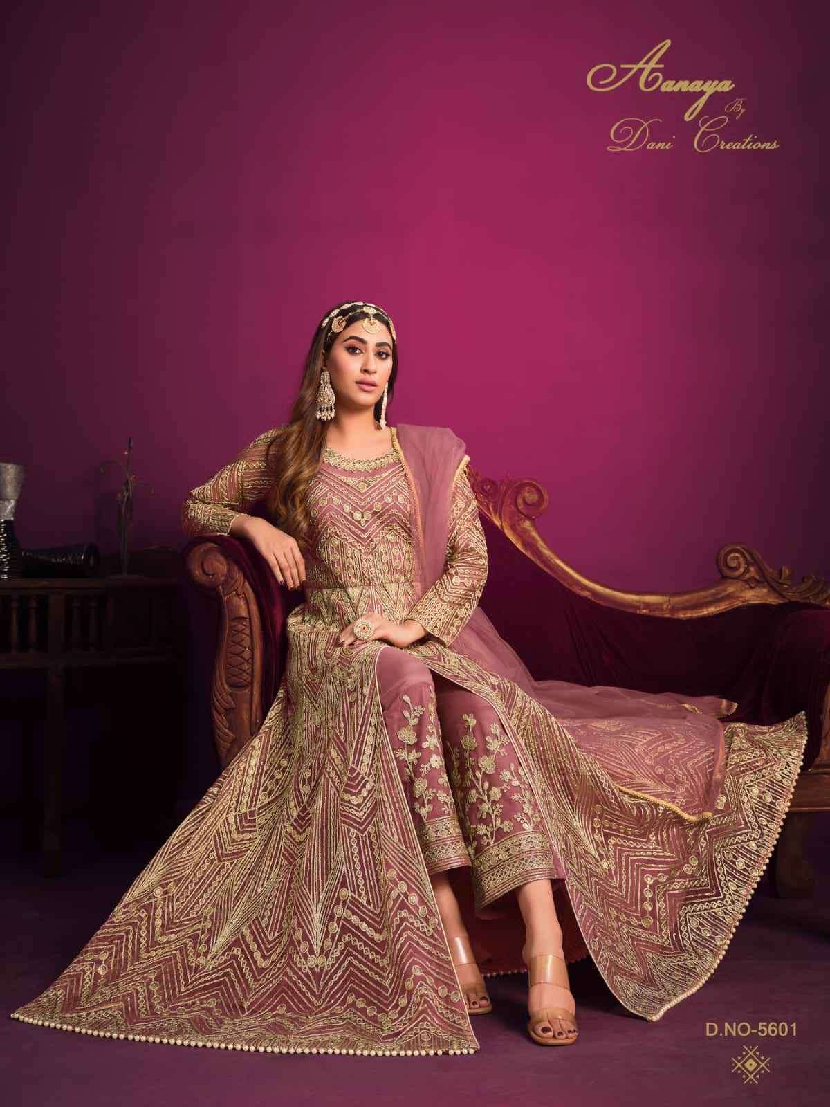 AANAYA VOL 156 STYLISH FRONT CUT PARTYWEAR DESIGNER DRESS CATALOG WHOLESALER 