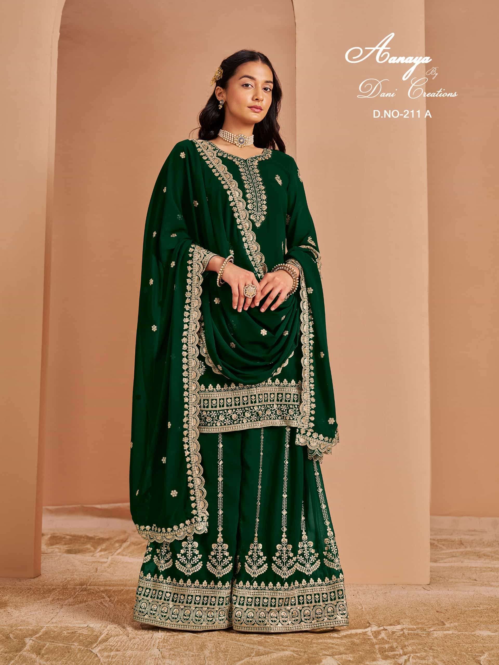 AANAYA VOL 211 FANCY DESIGNER SALWER SUIT COLLECTION BEST RATE 