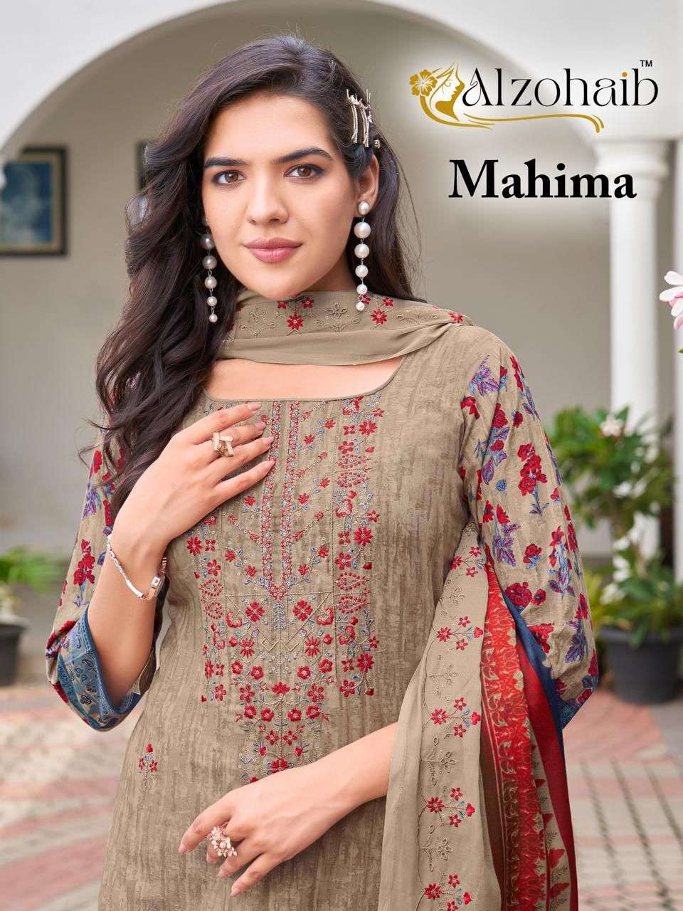 AL ZOHAIB MAHIMA PURE COTTON SALWER SUIT COLLECTION BEST RATE DEALER 