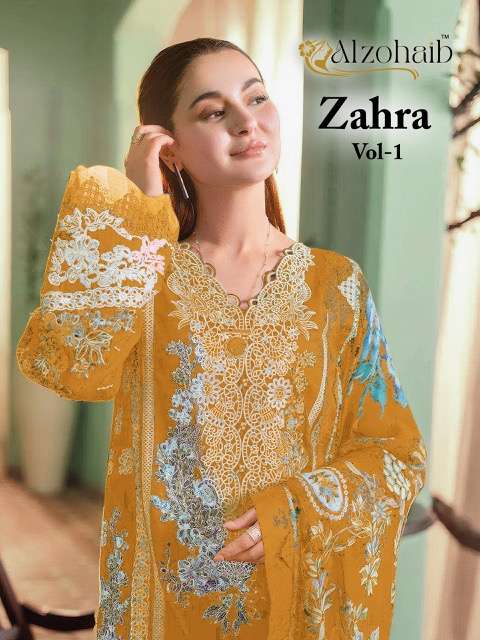 AL ZOHAIB ZAHRA VOL 1 COTTON PRINTED SUIT SUPPLIER 2025
