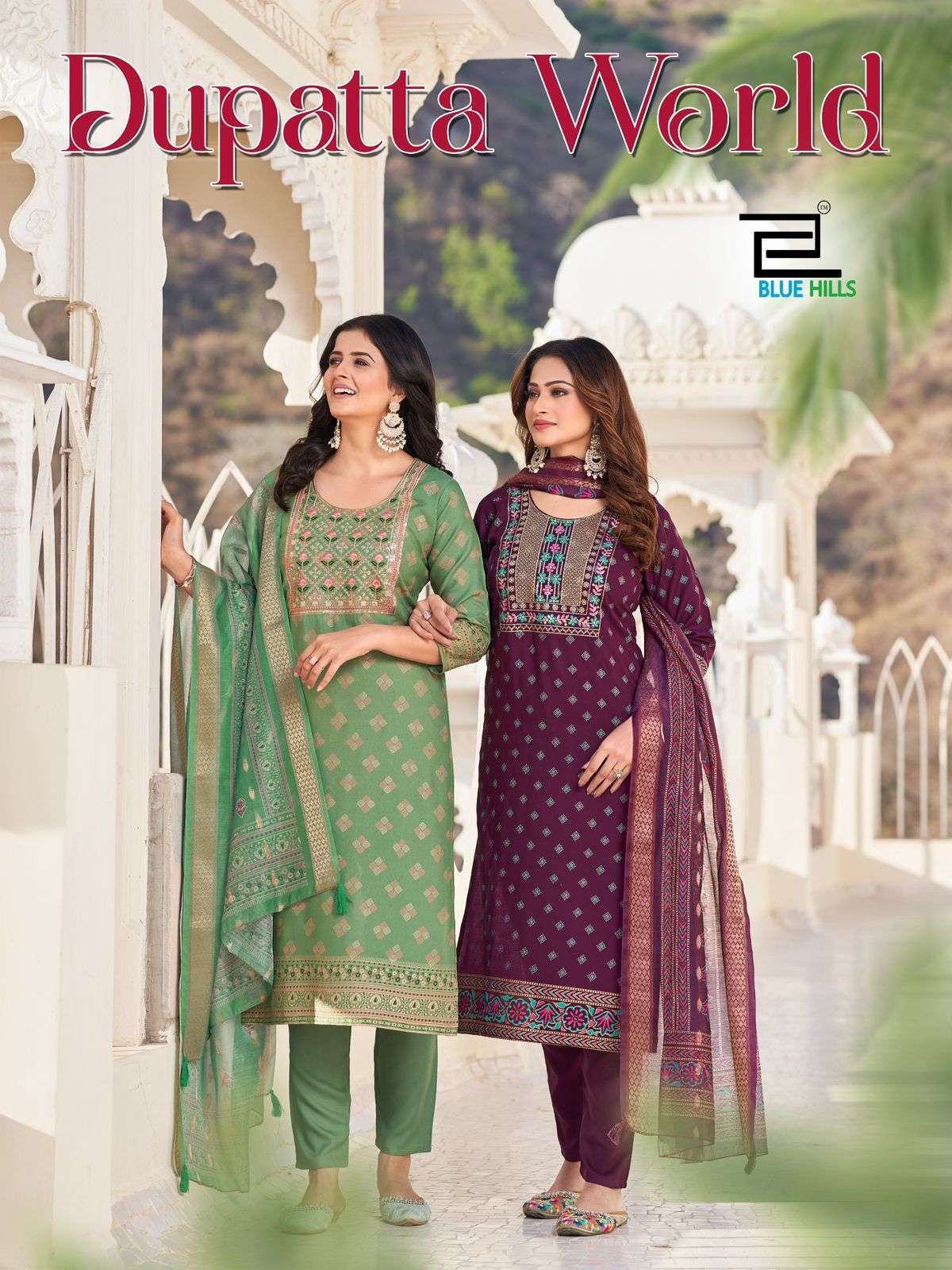 BLUE HILLS DUPATTA WORLD LATEST CATALOGUE WHOLESALER 2025