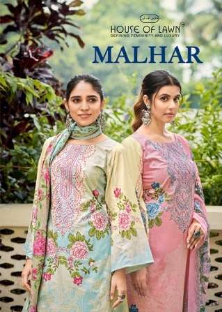 HOUSE OF LAWN MALHAR PURE COTTON EMBROIDERY SUIT WHOLESALER 