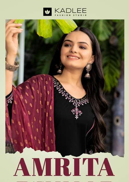 KADLEE AMRITA RAYON EMBROIDERY READYMADE KURTI WHOLESALER 2025