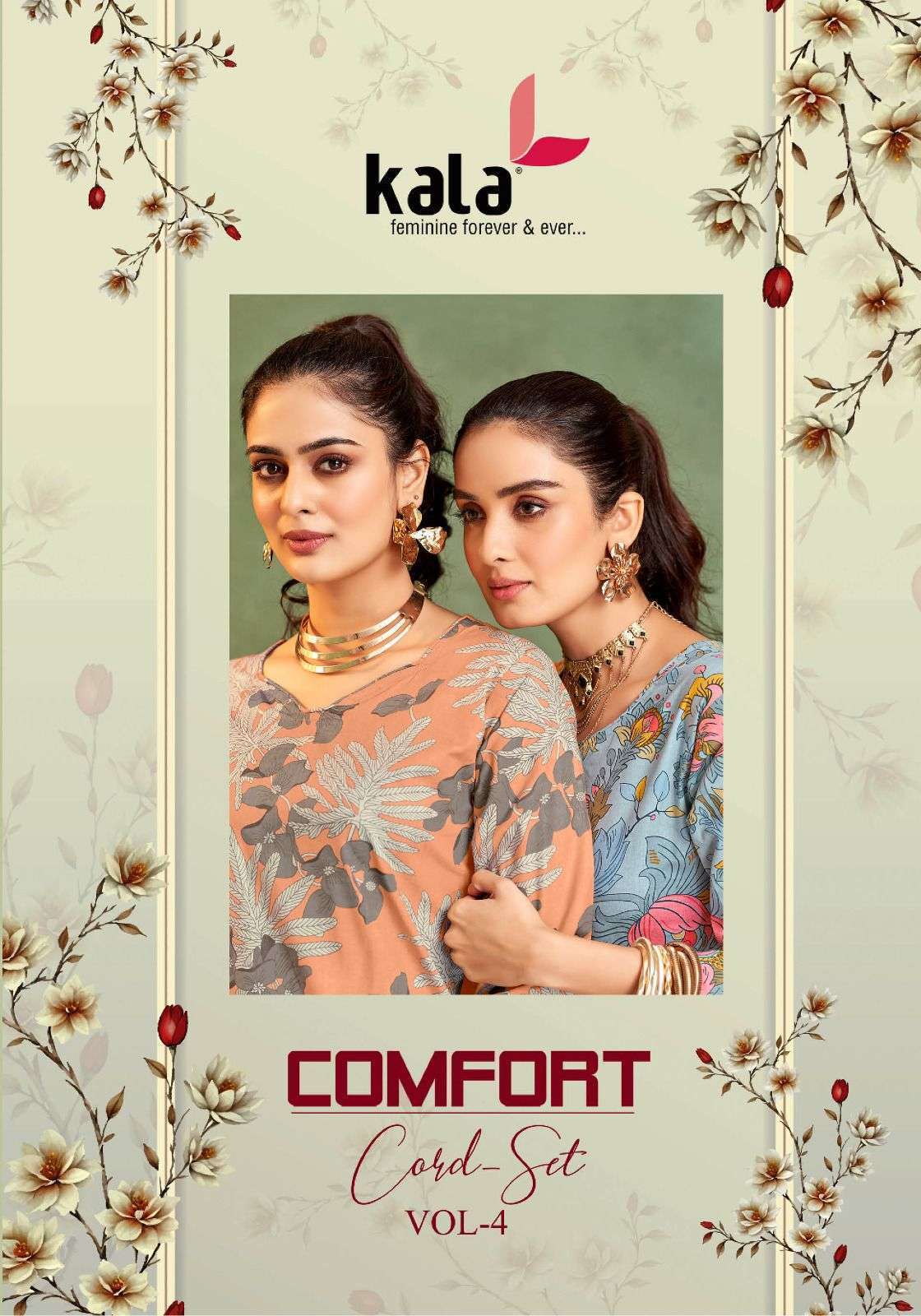 KALA FASHION COMFORT CORD SET VOL 4 COTTON PRINTED CORD SET WHOLESALER 