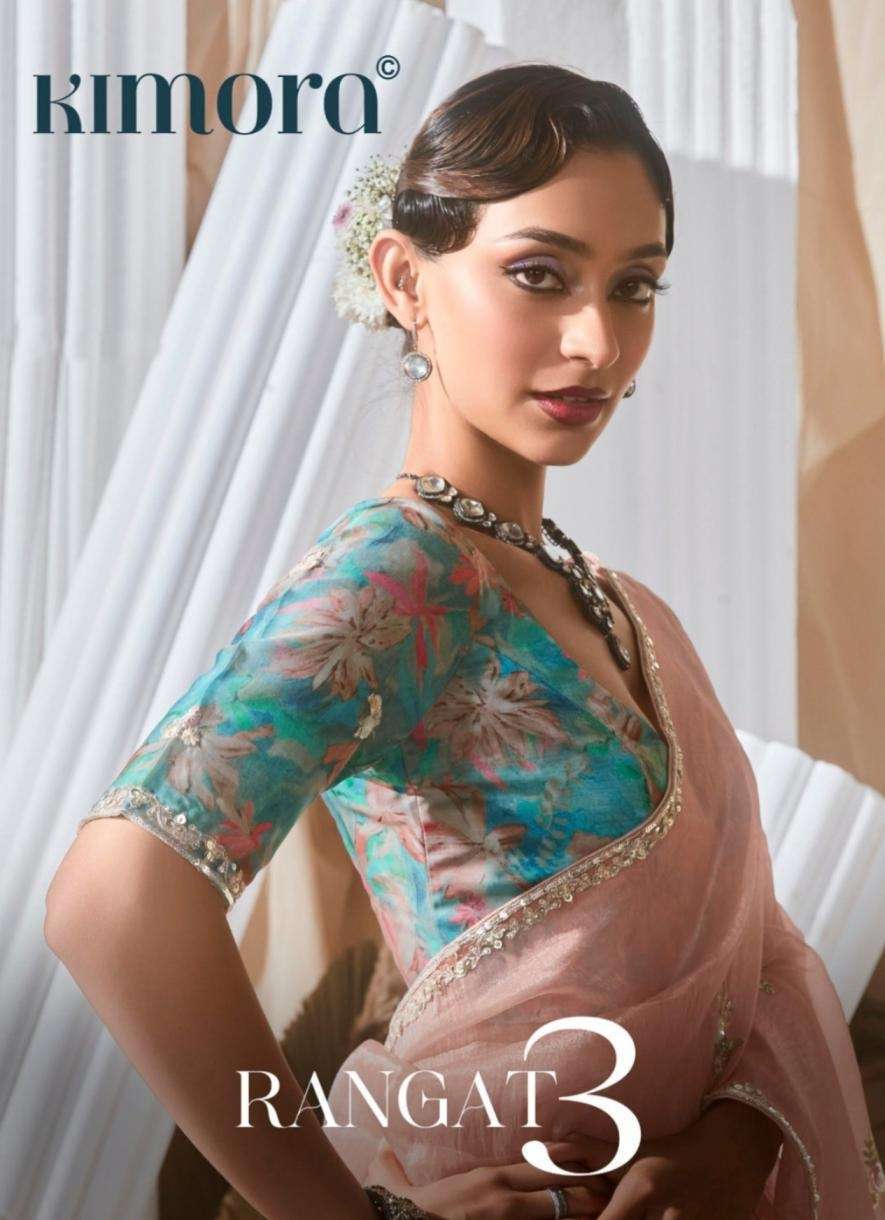 KIMORA RANGAT VOL 3 2251 TO 2265 SERIES PARTYWEAR EXPORTER SAREE COLLECTION 