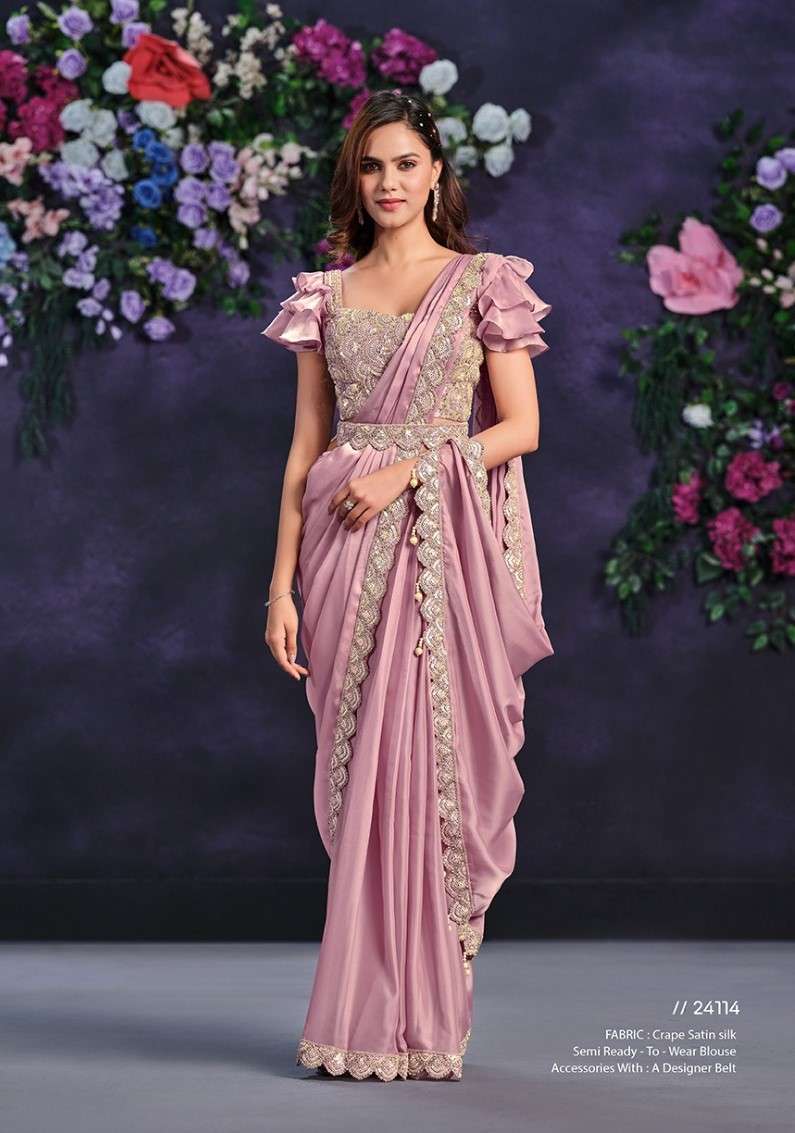 MAHOTSAV MOHMANTHAN RIONA 24100 SERIES READYMAE SAREE EXPORTER 
