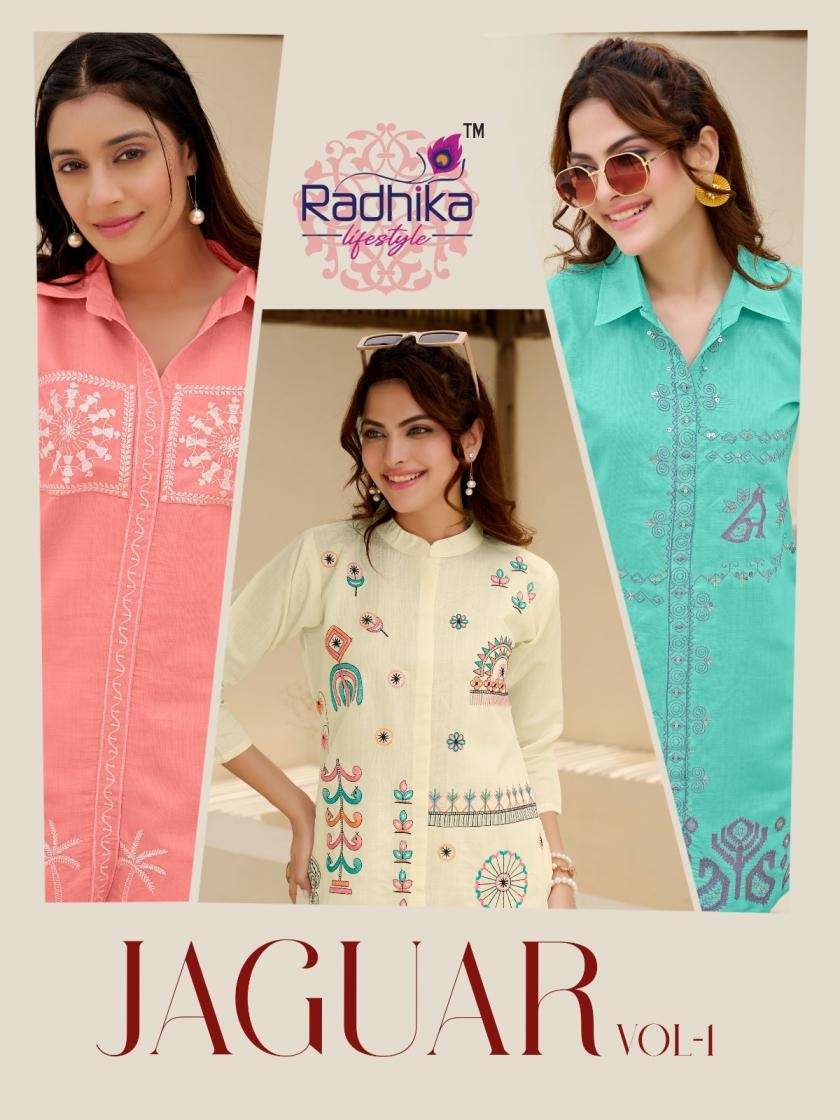 RADHIKA LIFESTYLE JAGUAR VOL 1 SERIES 1001 TO 1006 READYMADE CORD SET WHOLESALER 