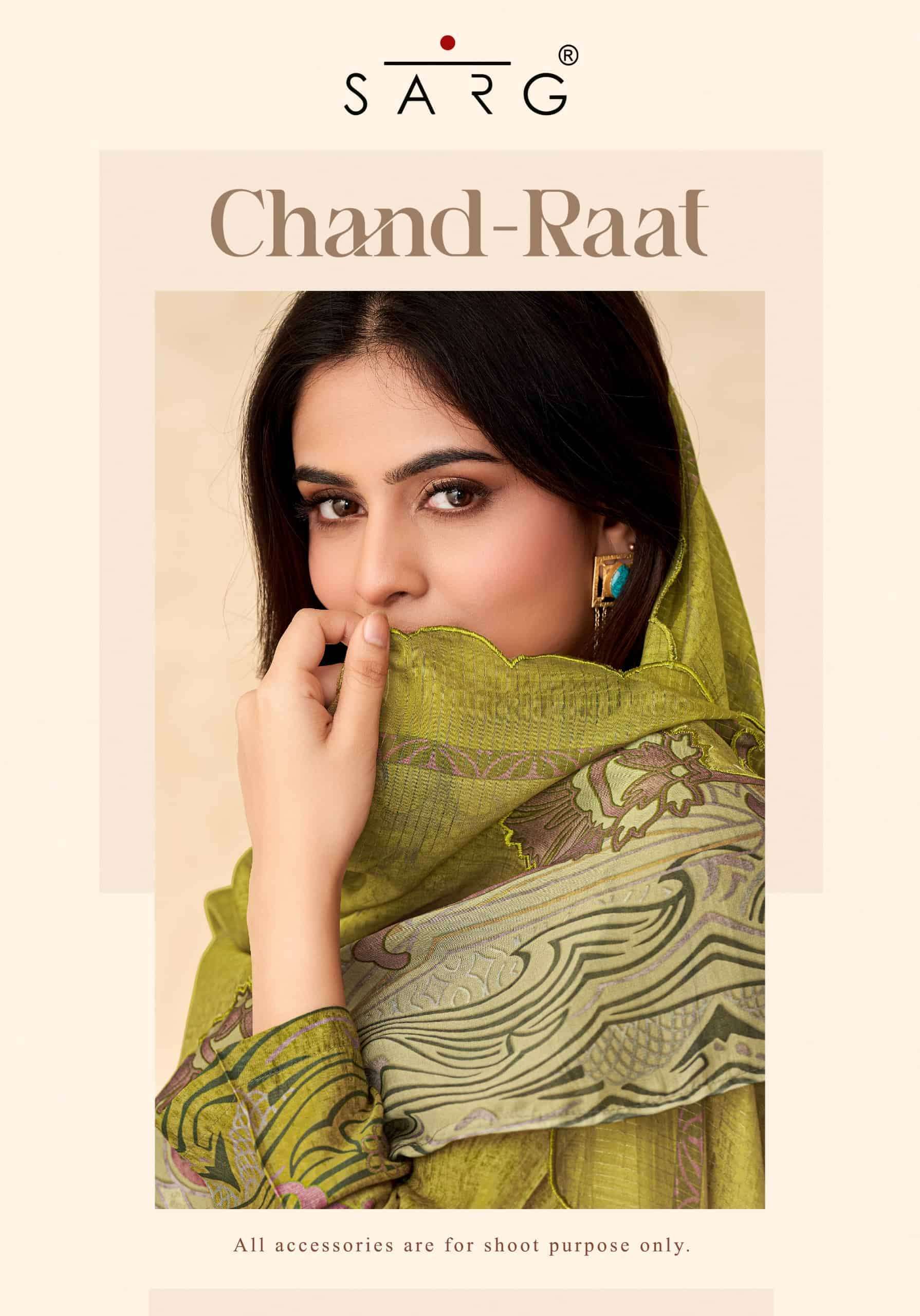 SARG CHAND RAAT PREMIUM MUSLIN SILK SUIT CATALOG SUPPLIER 
