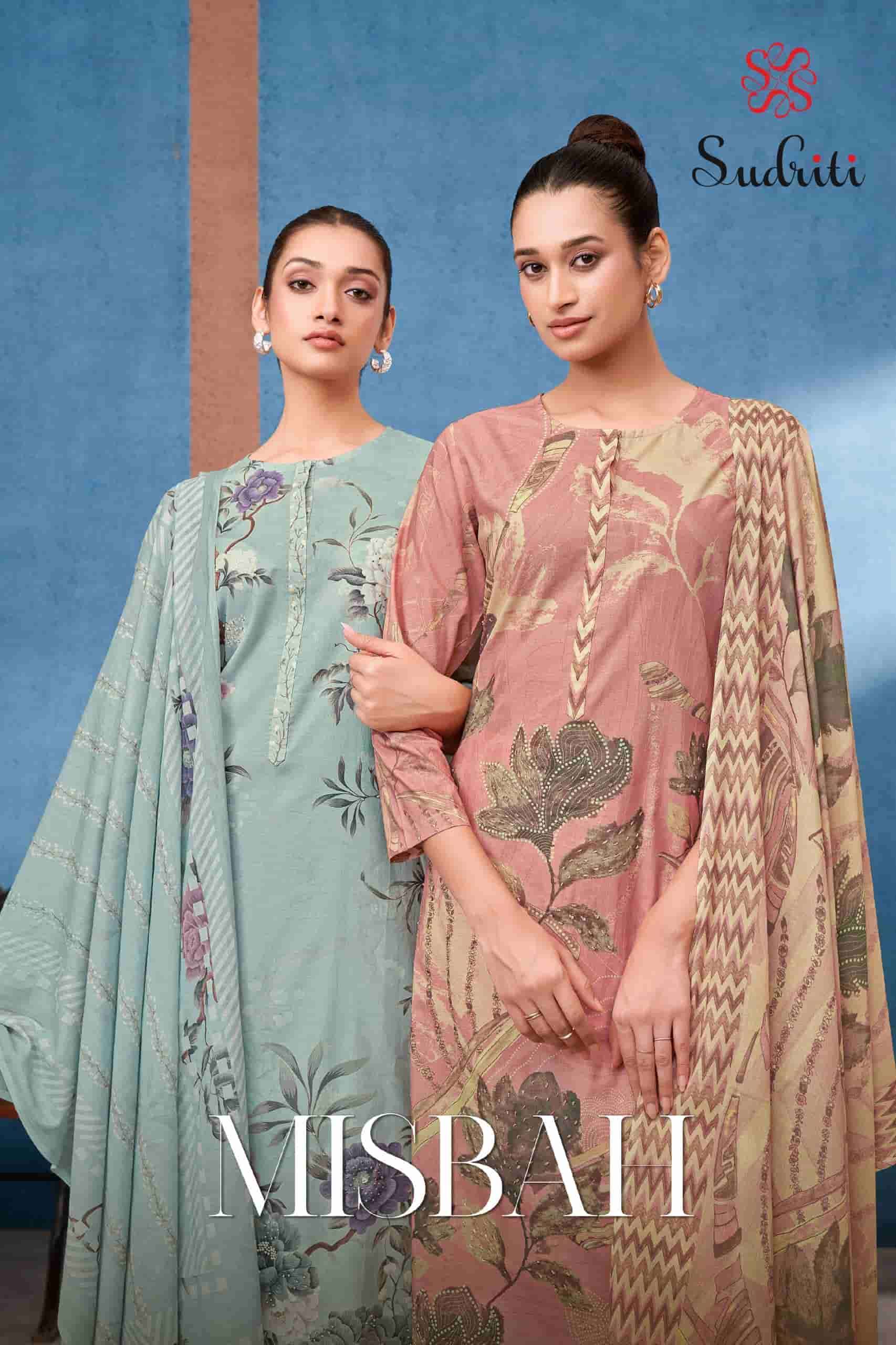 SUDRITI MISBAH PRINTED PURE COTTON SUIT CATALOGUE WHOLESALER 