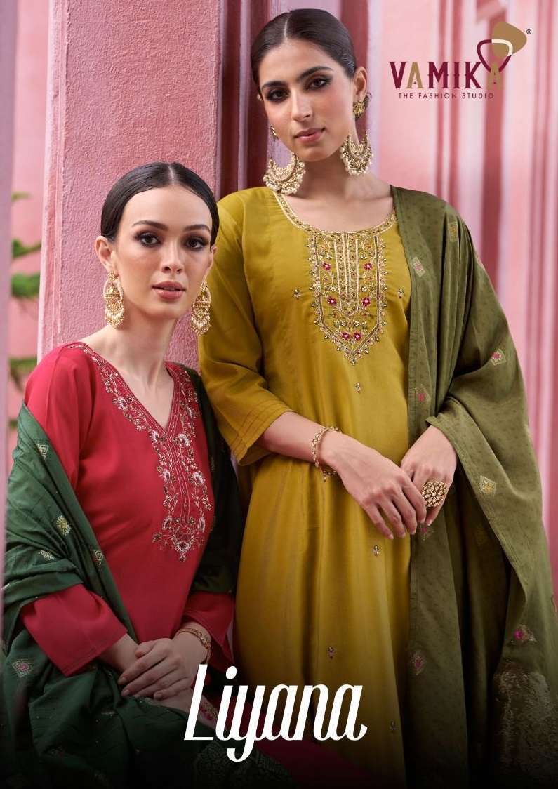 VAMIKA LIYANA VISCOSE FESTIVE WEAR READYMADE COLLECTION BEST RATE DEALER 2025