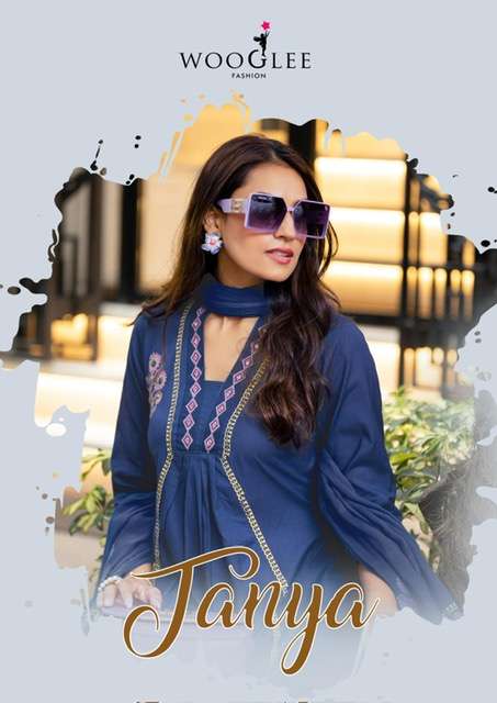 WOOGLEE TANYA COTTON EMBROIDERY READYMADE 3 PCS DEALER 