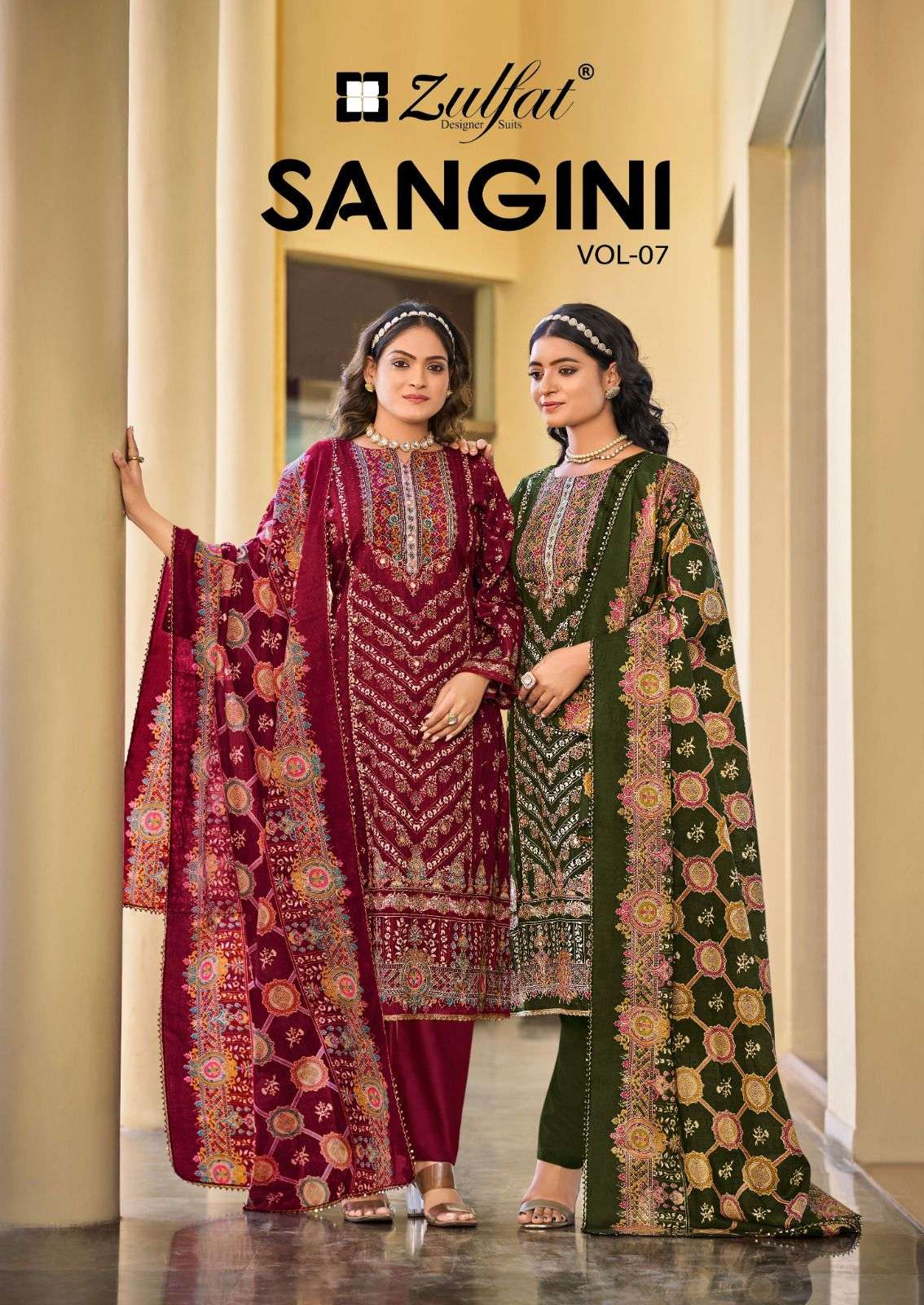 ZULFAT SANGINI VOL 7 COTTON PRINTED SUIT WHOLESALER 2025