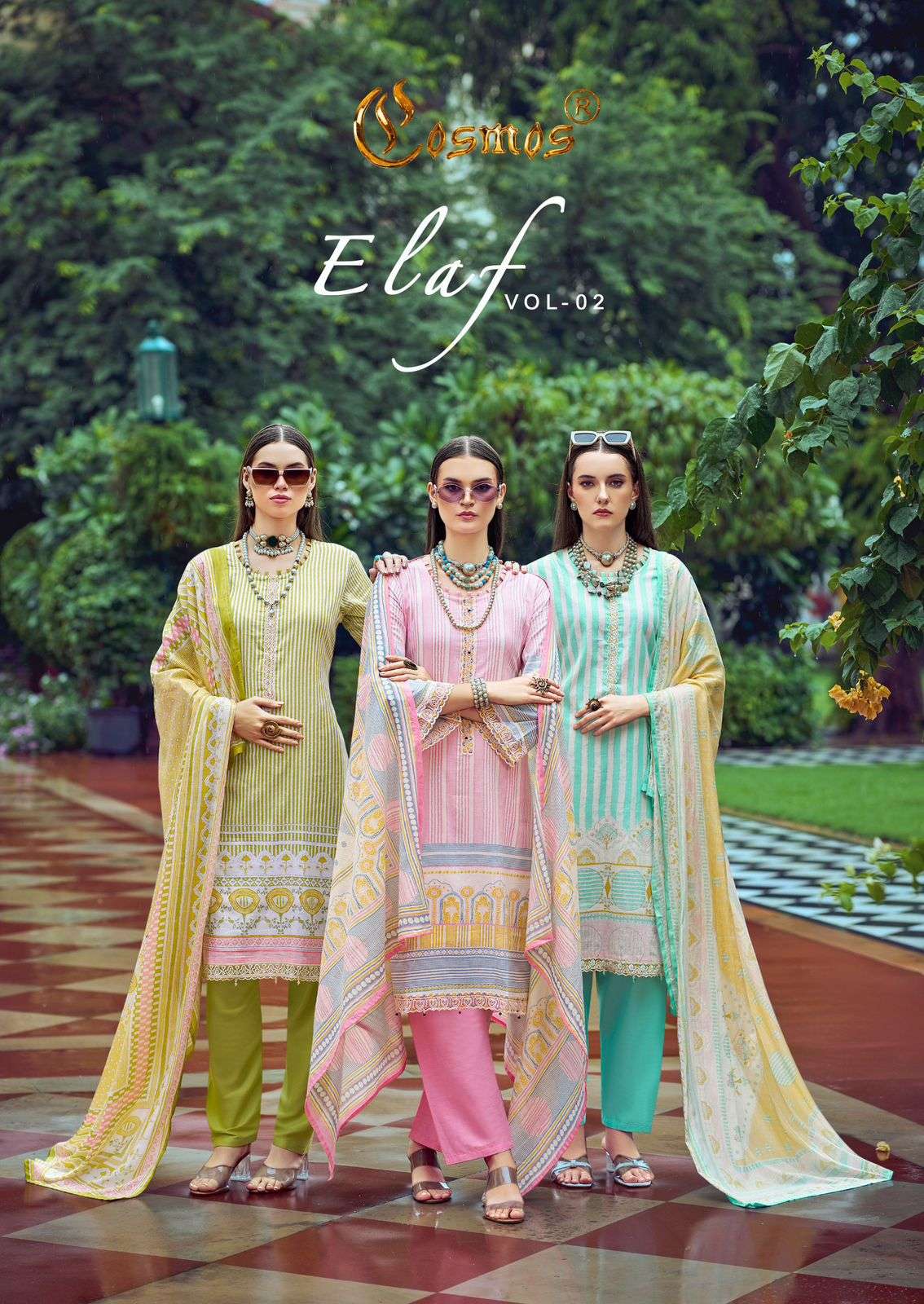 COSMOS FASHION ELAF VOL 2 PURE LAWN SUIT WHOLESALER 2025