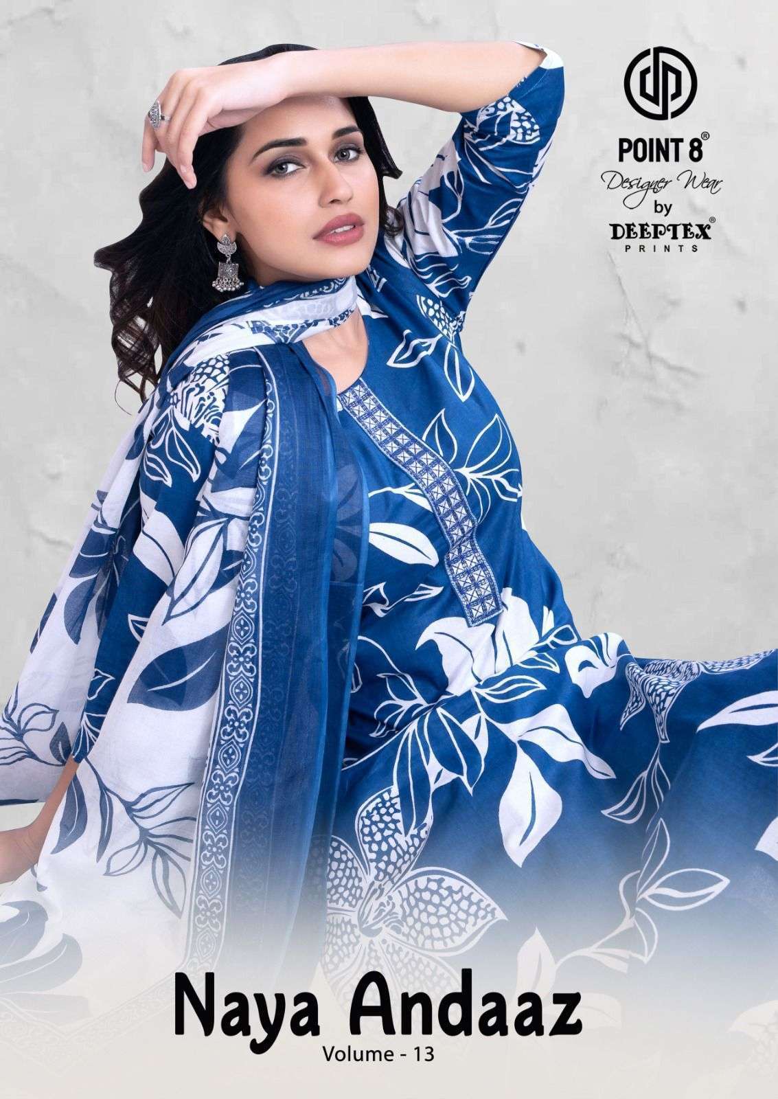 DEEPTEX NAYA ANDAAZ VOL 13 FANCY COTTON PRINTED READYMADE 3 PIECE SET COLLECTION