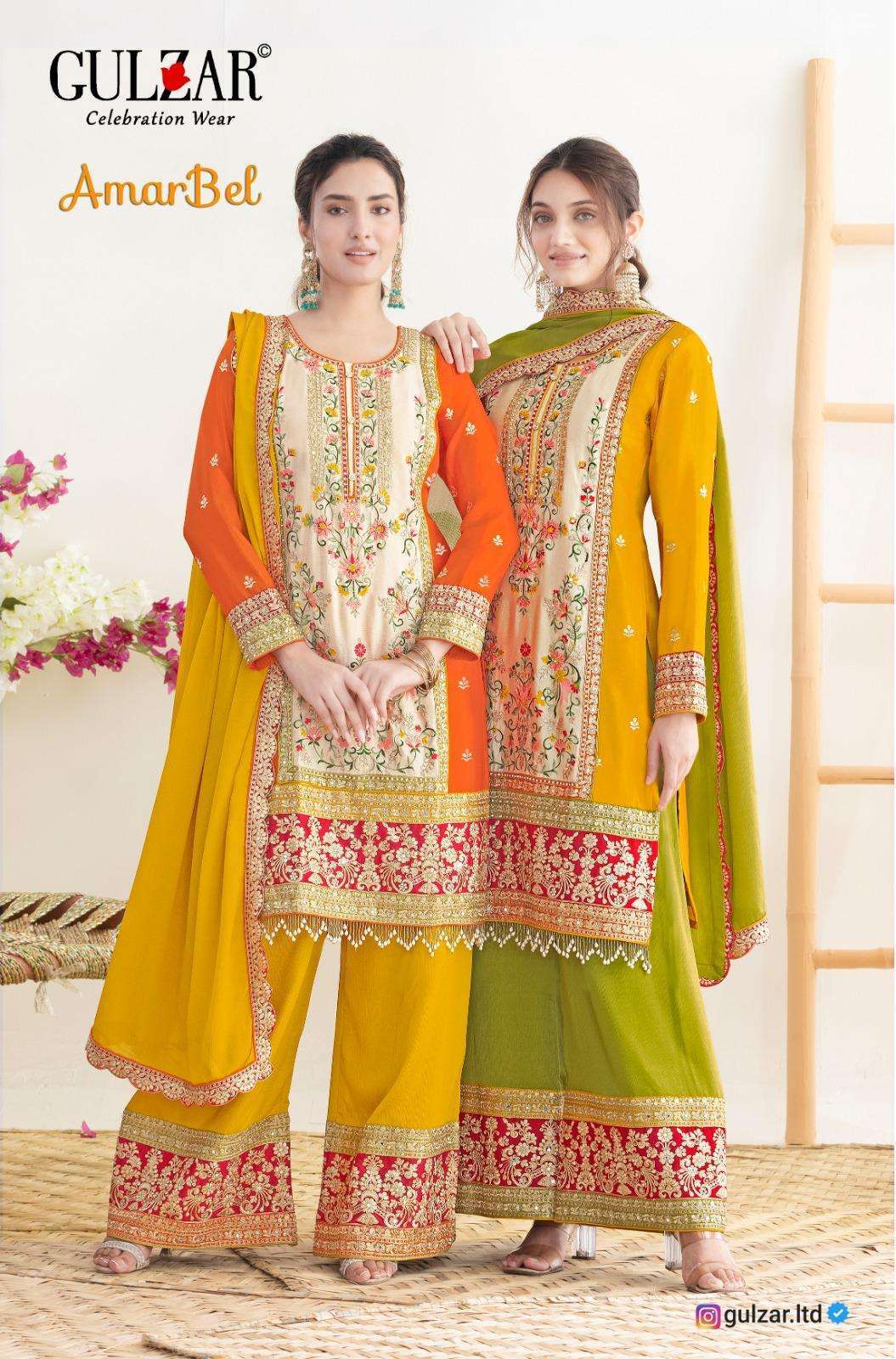 GULZAR AMARBEL PREMIUM CHINON EMBRODERY SUIT WHOLESALER 2025