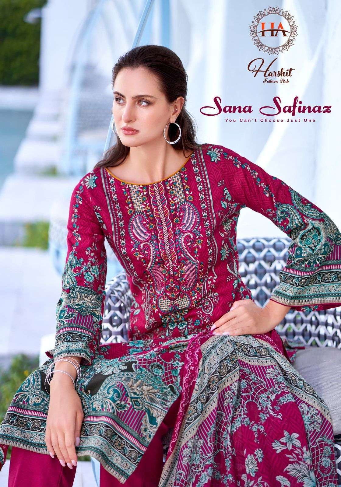HARSHIT FASHION SANA SAFINAZ PURE COTTON SALWER KAMEEZ CATALOG EXPORTER 2025