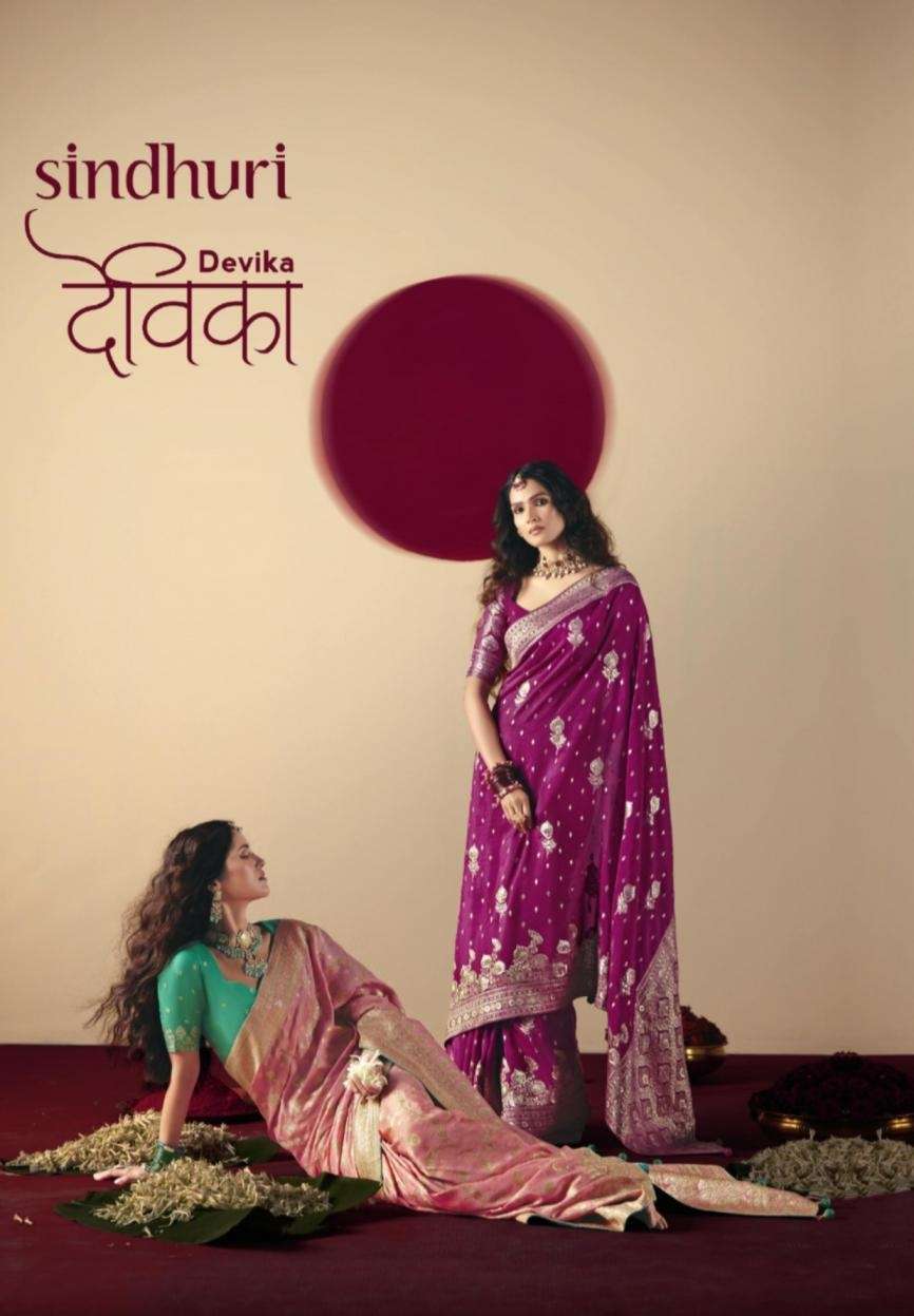 KIMORA DEVIKA SINDURI DESIGNER SAREE CATALOG EXPORTER 2025