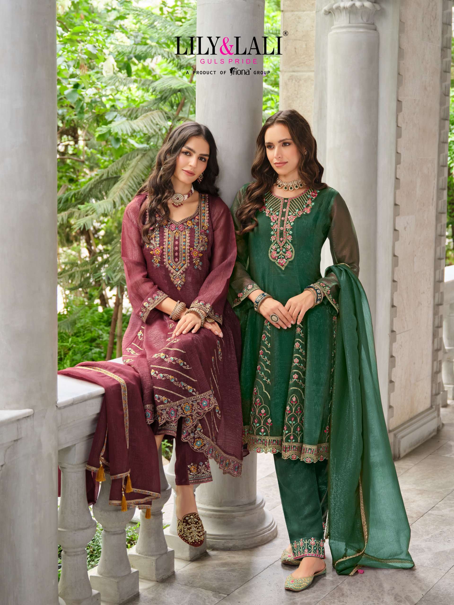 LILY AND LALI AASMA VISCOE SILK DESIGNER 3 PCS SET WHOLESALER IN SURAT 2025