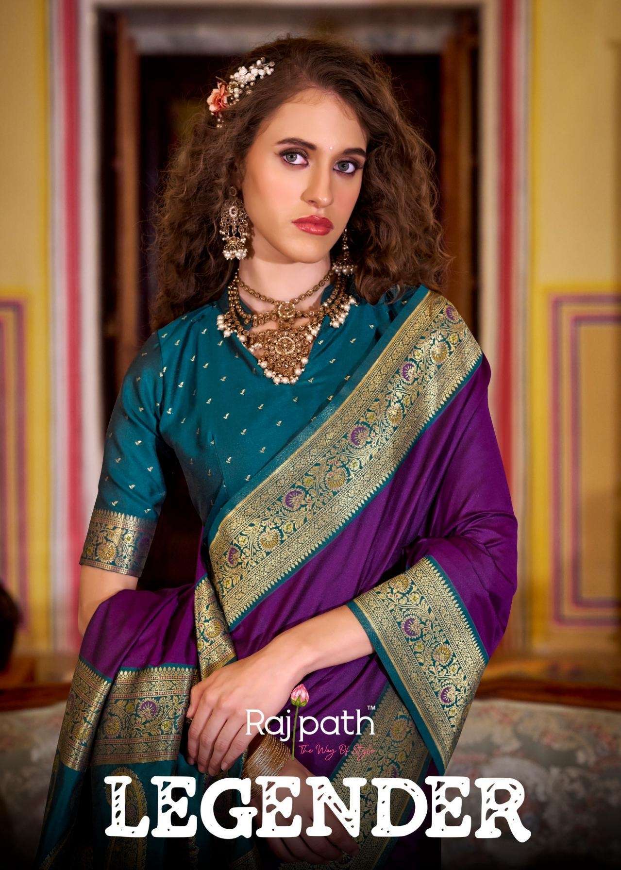 RAJPATH LEGENDER 306 TO 313 FANCY SILK SAREE CATALOGUE WHOLESALER 2025
