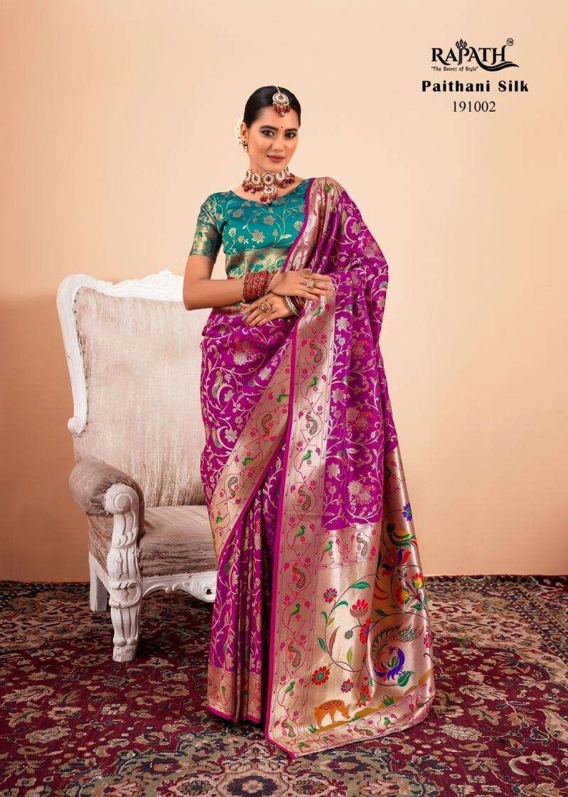 RAJPATH PAITHANI SILK DESIGNER SAREE WHOLESALER 2025