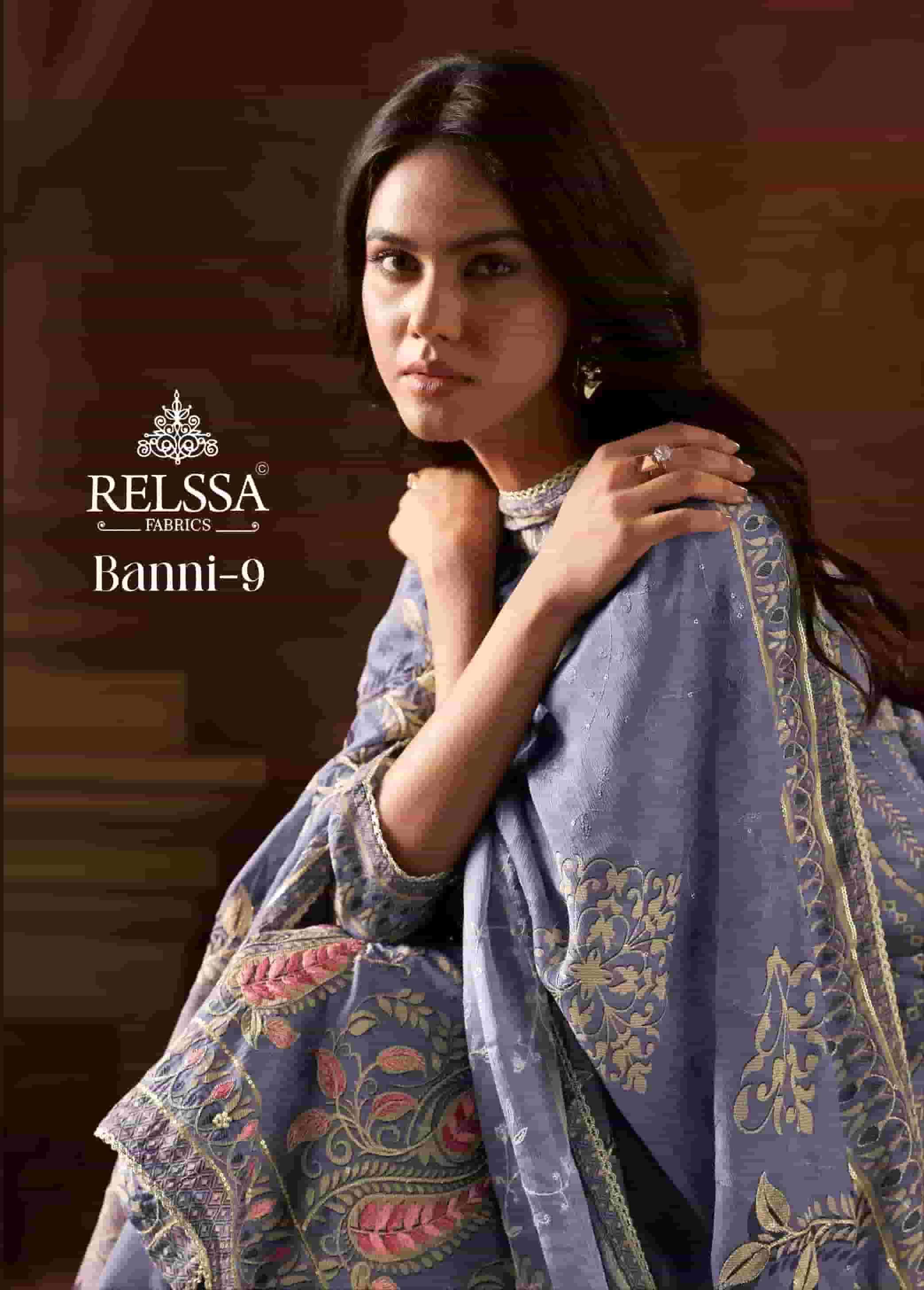 RELSSA BAANI VOL 9 MUSLIN PRINTED EMBROIDERY SALWER KAMEEZ WHOLESALER 2025