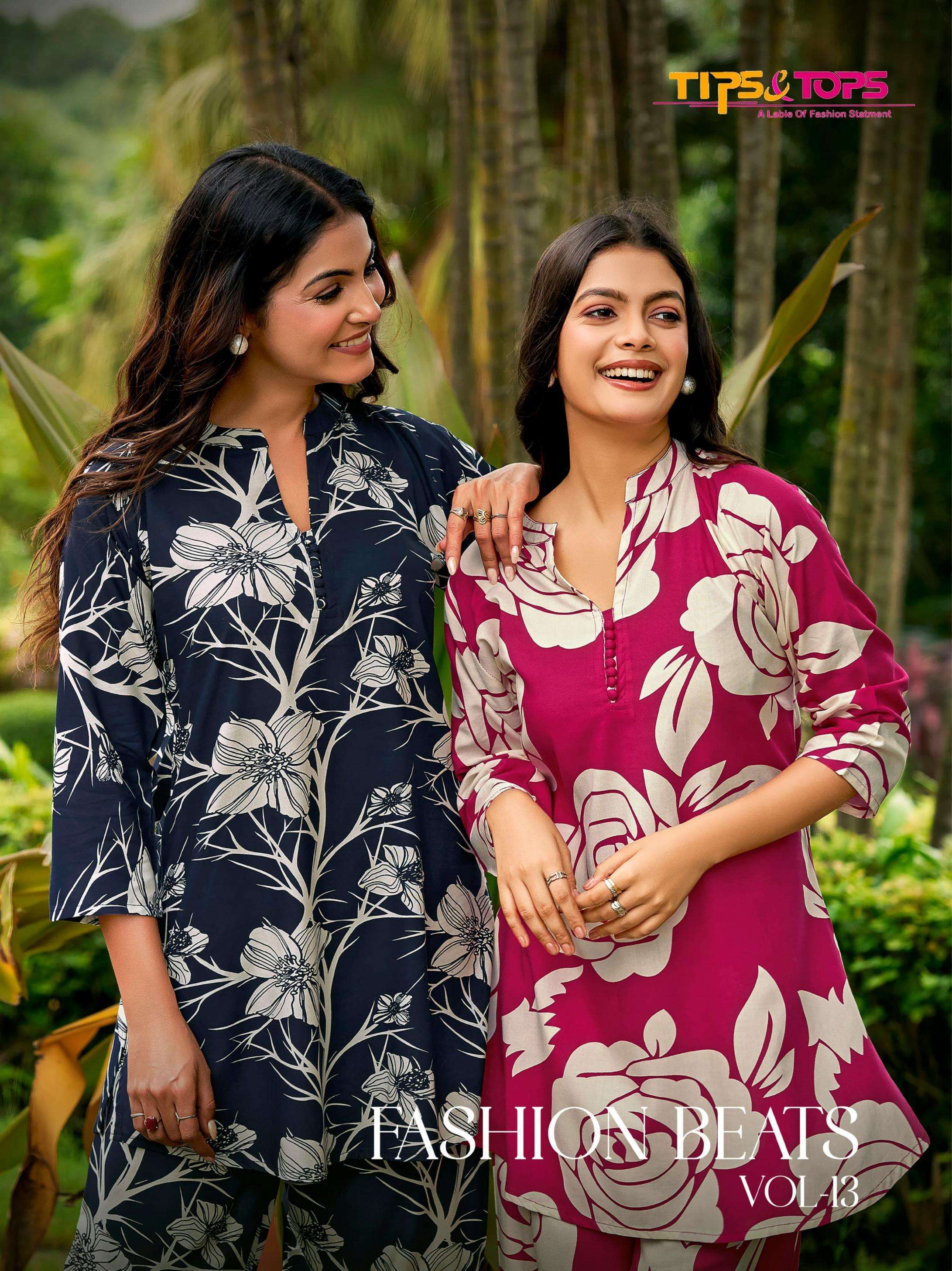 TIPS AND TOPS FASHION BEATS VOL 13 PRINTED RAYON CORD SET CATALOG DEALER